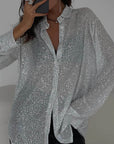 2026 New European and American Sequin Shirt