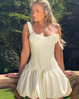 Sleeveless Mini Dress with Ruffle Hem