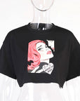 Trendy Short Sleeve Crop Top for Women
