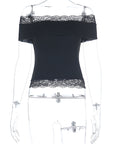 Chic Lace Patchwork Summer T-Shirt