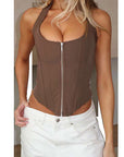Sexy Backless Crop Top with Tie Design