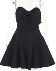 Chic Strapless Bowknot Mini Dress for Women