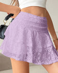 New Layered Lace Mini Skirt for Women