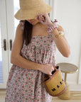 Spring Summer Women's French Vintage Floral Dress