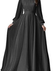 2026 Spring Autumn Lantern Sleeve Wedding Dress