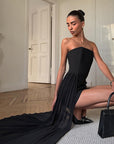 Elegant Black Strapless Dress for Women