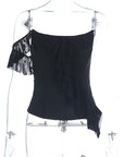 Stylish Off-Shoulder Ruffle Crop Top