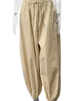 Trendy Solid Color Casual Balloon Pants for Women