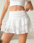 New Layered Lace Mini Skirt for Women