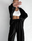 Pink Velvet Tracksuit for Women