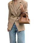 Fashionable Solid Color Professional Blazer for Women