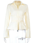 Stylish Long Sleeve Shirt with Tie Detail