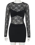 Autumn Women's Lace Top and Skirt Set
