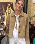 Fashionable Suede Jacket for Women