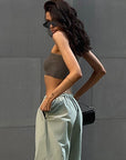 Casual Drawstring Waist Cargo Pants for Women