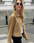 Fashionable Suede Jacket for Women
