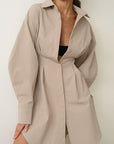 French Style A-Line Dress for Commuting