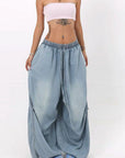 Trendy Street Style Loose Wide Leg Jeans