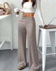 Casual Loose Striped Long Pants for Women