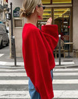 Thick Warm Cross V-Neck Long Sleeve Coat for Women