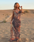 Chic V-Neck Sleeveless A-Line Dress