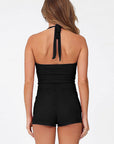 Sexy Backless Halter Top and High Waist Skirt Set