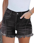 Trendy High-Waisted Denim Shorts for Women