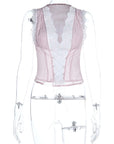 Lace Trim Sleeveless Top for Trendy Women