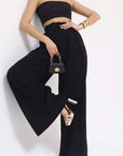 Simple Design Wide Leg Pants for Women