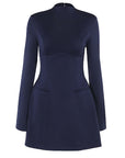 Chic Backless Long Sleeve Dress for Women