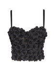 Floral Beaded Strapless Top for Women