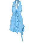 Unique Ruffle Neck Sexy Bodycon Dress