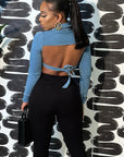 Trendy Water-Washed Denim Jacket for Women