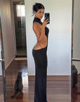 Sexy Backless Bowknot Dress for Women