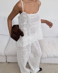 European Style Embroidered Two-Piece Set