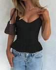Sexy Waist-Cinching Cami Top for Summer