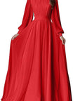 2026 Spring Autumn Lantern Sleeve Wedding Dress