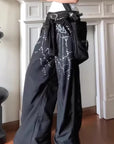 Y2K Street Goth Loose Wide Leg Pants