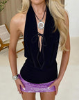 Summer Street Style Deep V Slim Fit Tank Top
