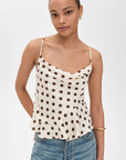 2026 Spring Summer Women's Polka Dot Cami Top