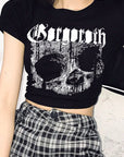 Trendy Short Sleeve Crop Top for Women