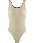 Summer Women's Sleeveless Bodysuit with Round Neck