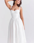 Elegant Black A-Line Dress with Spaghetti Straps