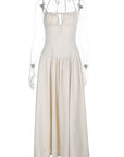 French Style Sexy Hollow Out Long Dress