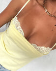 Y2K Sexy Lace Splicing Camisole Top