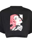 Trendy Short Sleeve Crop Top for Women