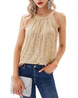 2023 Summer Women's Sequin Halter Top