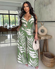 Stylish Women's Two-Piece Set with Wide Leg Pants