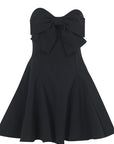 Chic Strapless Bowknot Mini Dress for Women