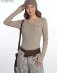 HeyHenry Vintage Slim Fit Long Sleeve T-Shirt